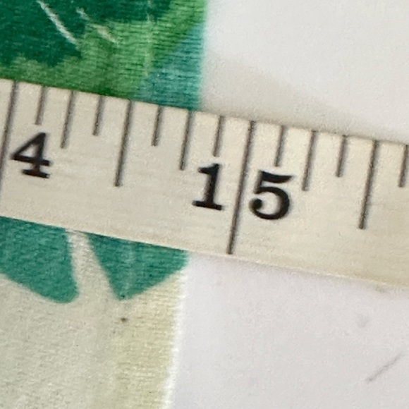 J Grew sz Md top loose fitting beach style print.  Palm branches woven fabric - Picture 5 of 14